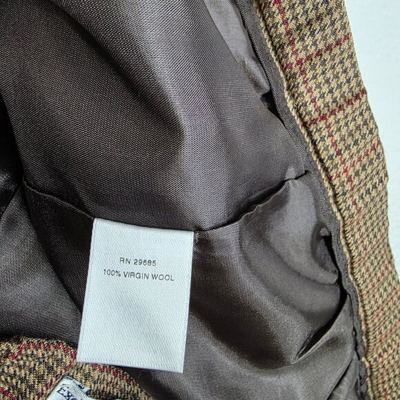 Pendleton 90s 18 Wool Trousers Tailored Wide Leg Plaid Pleated High Rise Vintage - Picture 8 of 10